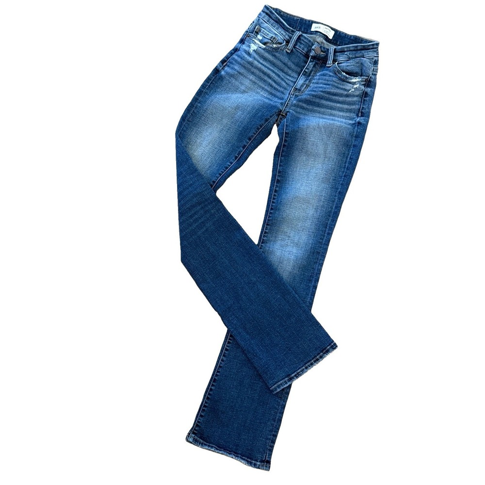 BKE Payton Bootcut Stretch Jeans Women's 24 x 33.5 Mid Rise Distressed Universal